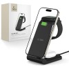 TECH-PROTECT QI15W-A36 3-в-1 безжично зарядно за Apple (черно) - TECH-PROTECT QI15W-A36 3-в-1 безжично зарядно за Apple (черно) - 5906302372140