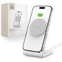 TECH-PROTECT QI15W-A38 магнитно MagSafe безжично зарядно (бяло)