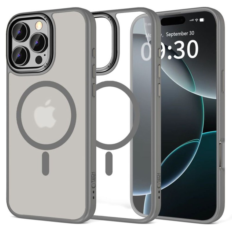 TECH-PROTECT MagEdge MagSafe iPhone 16 Pro Max (Titanium/Gunmetal) - TECH-PROTECT MagEdge MagSafe iPhone 16 Pro Max (Titanium/Gunmetal) - 5906302372331