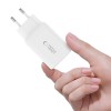 TECH-PROTECT NC45W-GAN 2-портова мрежова зарядна с PD 45W, бяла - TECH-PROTECT NC45W-GAN 2-портова мрежова зарядна с PD 45W, бяла - 5906302372393