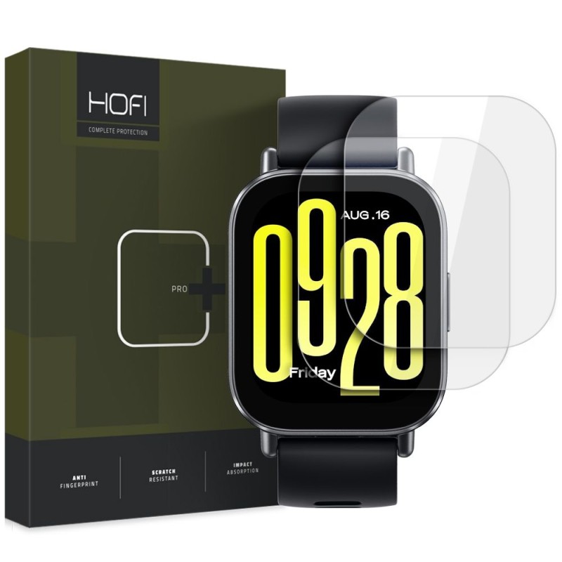 Hofi Glass Pro+ 2-pack закалено стъклено защитно фолио за Xiaomi Redmi Watch 5 Active (CLEAR) - 5906302372416