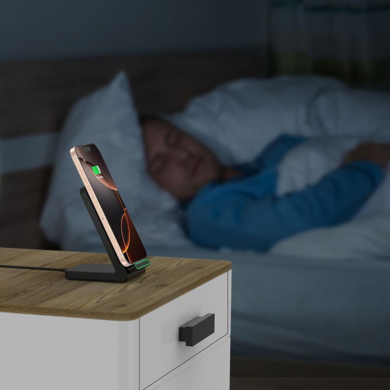 TECH-PROTECT QI15W-A40 безжично зарядно 15W Черно - TECH-PROTECT QI15W-A40 безжично зарядно 15W Черно - 5906302372430