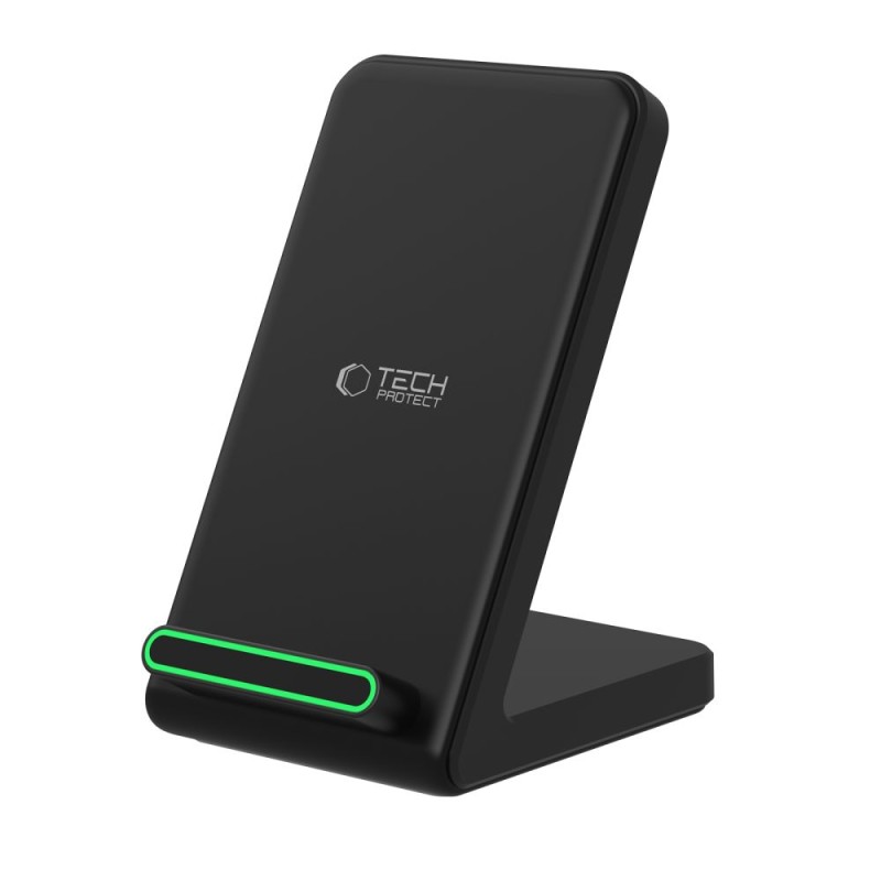 TECH-PROTECT QI15W-A40 безжично зарядно 15W Черно - TECH-PROTECT QI15W-A40 безжично зарядно 15W Черно - 5906302372430