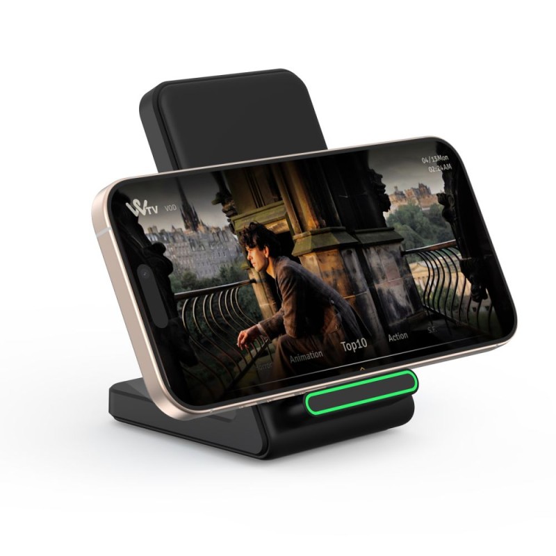 TECH-PROTECT QI15W-A40 безжично зарядно 15W Черно - TECH-PROTECT QI15W-A40 безжично зарядно 15W Черно - 5906302372430