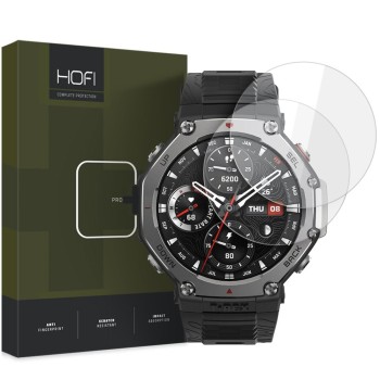 Стъклен протектор Hofi Glass Pro+ (2 броя) за Amazfit T-Rex 3 – прозрачен