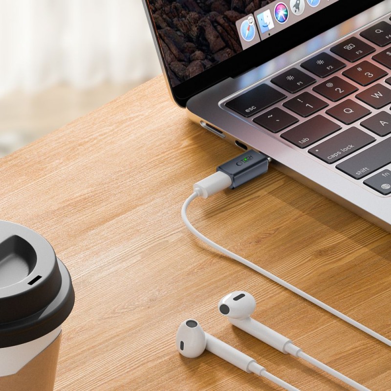 Tech-Protect UltraBoost аудио адаптер Type-C към Lightning, сив - Tech-Protect UltraBoost аудио адаптер Type-C към Lightning, сив - 5906302372508