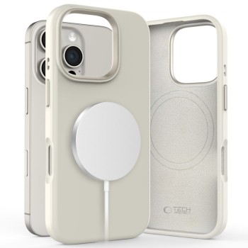 TECH-PROTECT Silicone Pure MagSafe за iPhone 16 Pro Cosmic Latte