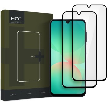 HOFI Glass Pro+ Закалено стъкло 2 бр. за Samsung Galaxy A16 4G/5G, A17 4G/5G, A26 5G, A27 5G (Black)