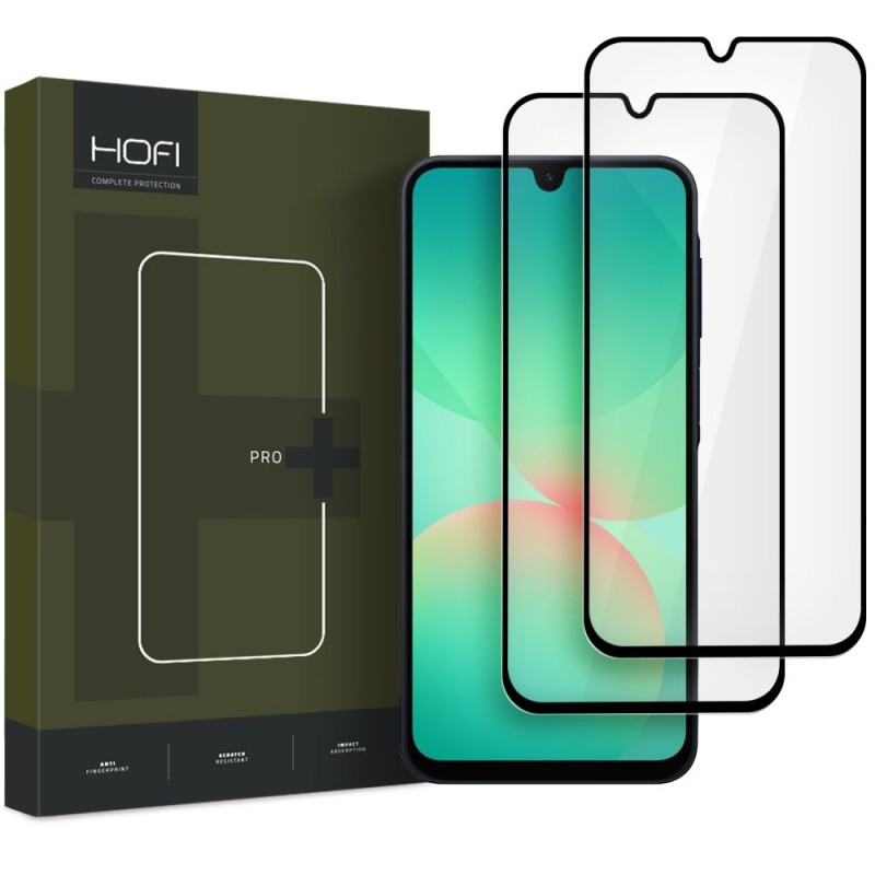 HOFI Glass Pro+ Закалено стъкло 2 бр. за Samsung Galaxy A16 4G/5G, A17 4G/5G, A26 5G, A27 5G (Black) - HOFI Glass Pro+ Закалено стъкло 2 бр. за Samsung Galaxy A16 4G/5G, A17 4G/5G, A26 5G, A27 5G (Black) - 5906302372669