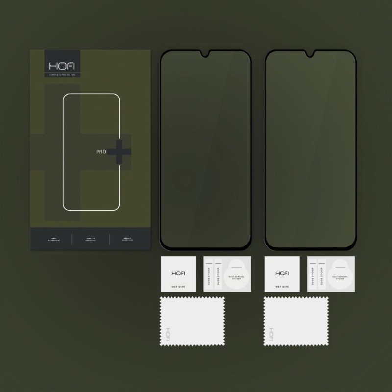 HOFI Glass Pro+ Закалено стъкло 2 бр. за Samsung Galaxy A16 4G/5G, A17 4G/5G, A26 5G, A27 5G (Black) - HOFI Glass Pro+ Закалено стъкло 2 бр. за Samsung Galaxy A16 4G/5G, A17 4G/5G, A26 5G, A27 5G (Black) - 5906302372669