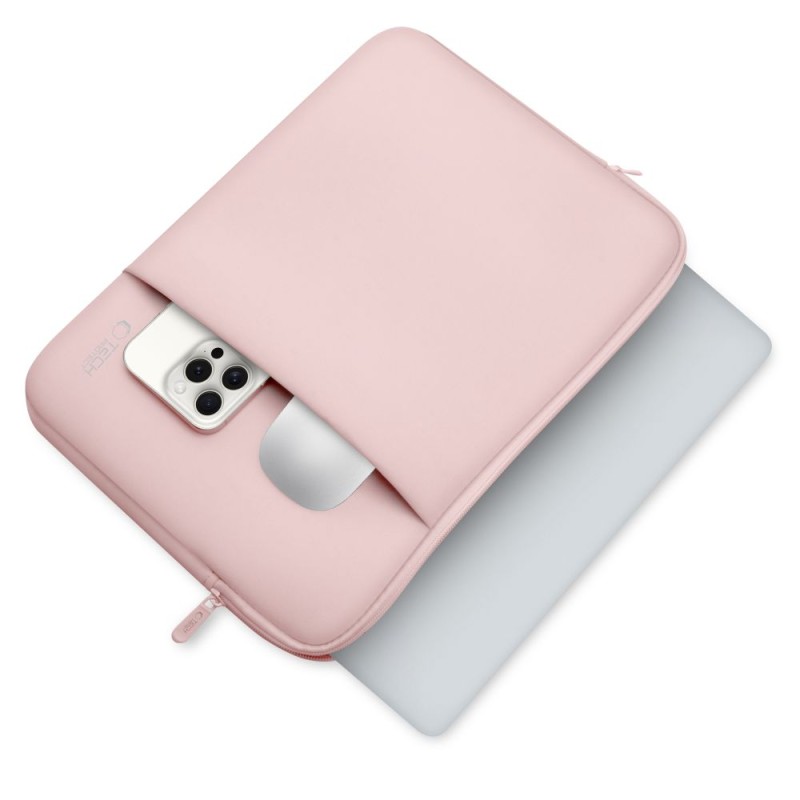 Tech-Protect Неопренов калъф за лаптоп 14 Dusty Rose - Tech-Protect Неопренов калъф за лаптоп 14 Dusty Rose - 5906302372812