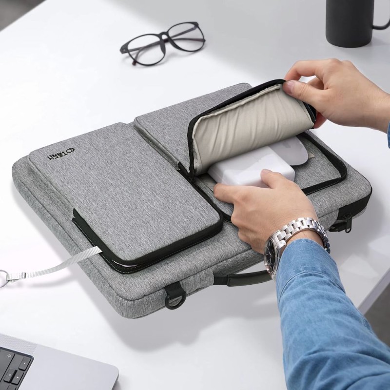 Tech-Protect Defender Bag за лаптоп 13-14 Crayon Grey - 5906302372874