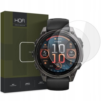 Стъклено защитно фолио Hofi Glass Pro+ 2-Pack за Garmin Fenix 8 / 8 Pro (51 mm) – прозрачно (0,26 mm)