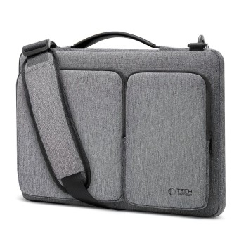 Tech-Protect Defender Bag за лаптоп 15–16 инча, Crayon Grey Tech-Protect Defender Bag за лаптоп 15–16 инча, Crayon Grey