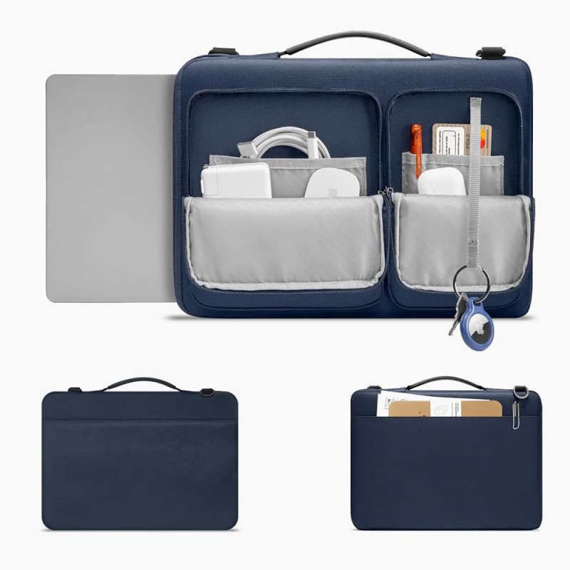 Tech-Protect Defender чанта за лаптоп 15–16 Navy Blue - Tech-Protect Defender чанта за лаптоп 15–16 Navy Blue - 5906302372973