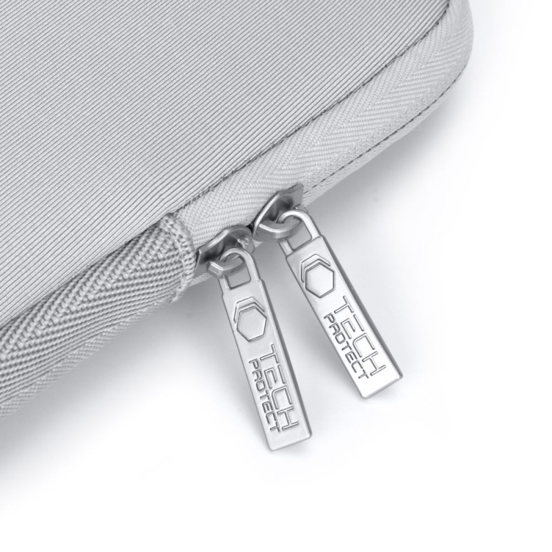 TECH-PROTECT NEOSLIM Калъф за лаптоп 13-14″ Crayon Grey (с допълнителна мини чантичка) - TECH-PROTECT NEOSLIM Калъф за лаптоп 13-14″ Crayon Grey (с допълнителна мини чантичка) - 5906302374892