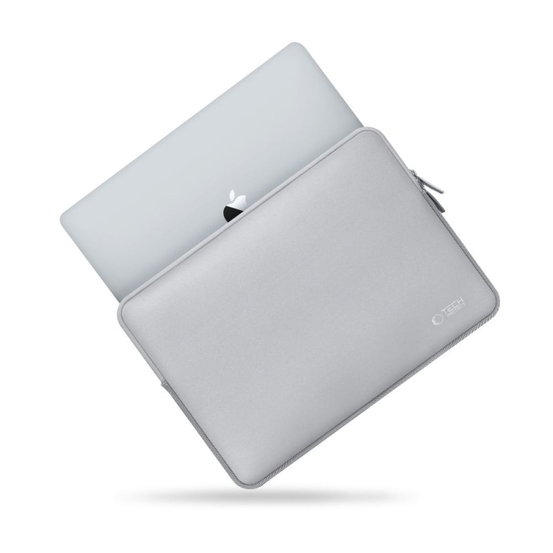 TECH-PROTECT NEOSLIM Калъф за лаптоп 13-14″ Crayon Grey (с допълнителна мини чантичка) - TECH-PROTECT NEOSLIM Калъф за лаптоп 13-14″ Crayon Grey (с допълнителна мини чантичка) - 5906302374892
