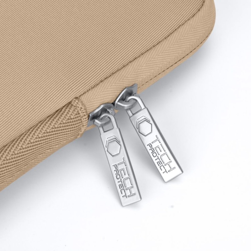 TECH-PROTECT NEOSLIM Калъф за лаптоп 13-14 Caffe Latte (комплект с mini торбичка) - TECH-PROTECT NEOSLIM Калъф за лаптоп 13-14 Caffe Latte (комплект с mini торбичка) - 5906302374915