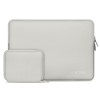 Tech-Protect NeoSlim калъф за лаптоп 15-16 инча, Crayon Grey (в комплект с мини чанта) - Tech-Protect NeoSlim калъф за лаптоп 15-16 инча, Crayon Grey (в комплект с мини чанта) - 5906302374977