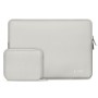 Tech-Protect NeoSlim калъф за лаптоп 15-16 инча, Crayon Grey (в комплект с мини чанта)