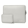 Tech-Protect NeoSlim калъф за лаптоп 15-16 инча, Crayon Grey (в комплект с мини чанта) - Tech-Protect NeoSlim калъф за лаптоп 15-16 инча, Crayon Grey (в комплект с мини чанта) - 5906302374977