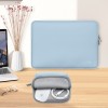 Tech-Protect NeoSlim калъф за лаптоп 15–16 Winter Blue + мини несесер - Tech-Protect NeoSlim калъф за лаптоп 15–16 Winter Blue + мини несесер - 5906302374984