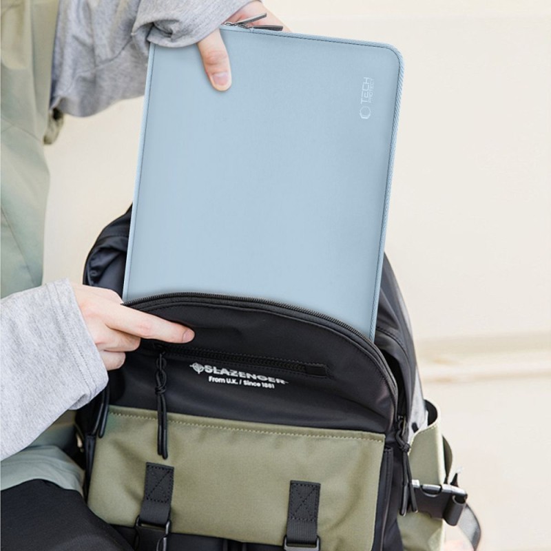 Tech-Protect NeoSlim калъф за лаптоп 15–16 Winter Blue + мини несесер - Tech-Protect NeoSlim калъф за лаптоп 15–16 Winter Blue + мини несесер - 5906302374984