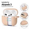 TECH-PROTECT силиконов калъф с карабинер за APPLE AirPods 3 (caffe latte) - TECH-PROTECT силиконов калъф с карабинер за APPLE AirPods 3 (caffe latte) - 5906302375066