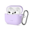 TECH-PROTECT Силиконов калъф с карабинер за Apple AirPods 3 Лавандула - 5906302375080