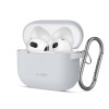 TECH-PROTECT силиконов калъф с карабинер за Apple AirPods 3 Crayon Grey (Сив) - TECH-PROTECT силиконов калъф с карабинер за Apple AirPods 3 Crayon Grey (Сив) - 5906302375097