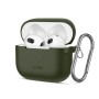 TECH-PROTECT Силиконов калъф с карабинер Apple AirPods 3, маслиненозелен