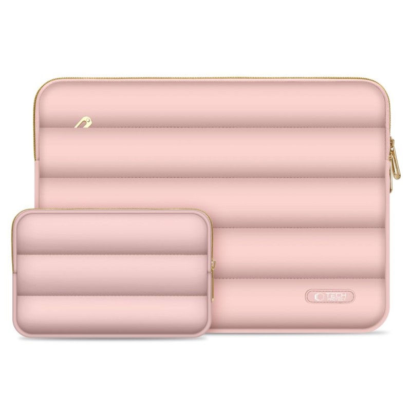 Tech-Protect Puffy калъф за лаптоп 13–14 инча Dusty Rose - Tech-Protect Puffy калъф за лаптоп 13–14 инча Dusty Rose - 5906302375240