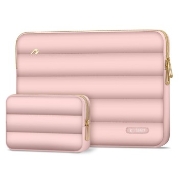 Tech-Protect Puffy калъф за лаптоп 13–14 инча Dusty Rose