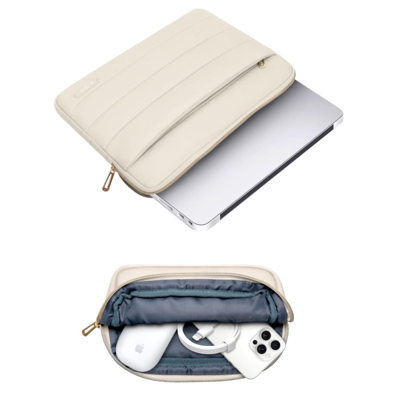 TECH-PROTECT PUFFY калъф за лаптоп 13-14 SAND - TECH-PROTECT PUFFY калъф за лаптоп 13-14 SAND - 5906302375264