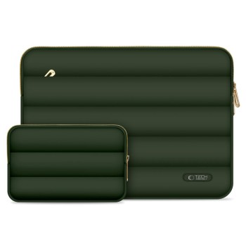 TECH-PROTECT Puffy калъф за лаптоп 15–16″ армейско зелено