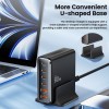 Tech-Protect DC80W-GAN Desktop зарядно с 6 порта PD 80W / QC3.0 черно - 5906302375448