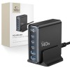 Tech-Protect DC140W-GAN настолно зарядно с 5 порта, PD 140W / QC3.0, черно - Tech-Protect DC140W-GAN настолно зарядно с 5 порта, PD 140W / QC3.0, черно - 5906302375455