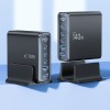 Tech-Protect DC140W-GAN настолно зарядно с 5 порта, PD 140W / QC3.0, черно - Tech-Protect DC140W-GAN настолно зарядно с 5 порта, PD 140W / QC3.0, черно - 5906302375455