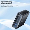 Tech-Protect DC140W-GAN настолно зарядно с 5 порта, PD 140W / QC3.0, черно - Tech-Protect DC140W-GAN настолно зарядно с 5 порта, PD 140W / QC3.0, черно - 5906302375455
