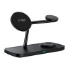 TECH-PROTECT QI15W-A45 3в1 магнитна MagSafe безжична зарядна станция Black - TECH-PROTECT QI15W-A45 3в1 магнитна MagSafe безжична зарядна станция Black - 5906302375608