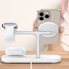 TECH-PROTECT QI15W-A45 3в1 магнитно MagSafe безжично зарядно бяло - TECH-PROTECT QI15W-A45 3в1 магнитно MagSafe безжично зарядно бяло - 5906302375615