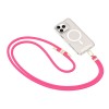 TECH-PROTECT C7S каишка за телефон ROPE crossbody HOT PINK/GOLD - 5906302375745