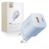 TECH-PROTECT NCM33 2-портов мрежов зарядeн адаптер PD 33W / QC3.0, бебешко син - 5906302375769