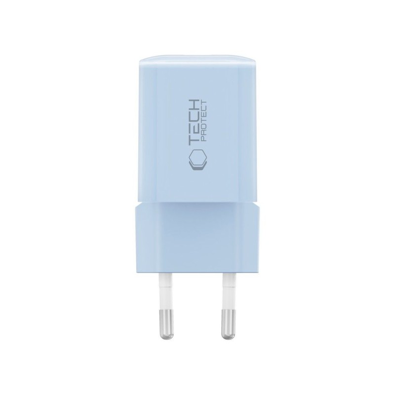 TECH-PROTECT NCM33 2-портов мрежов зарядeн адаптер PD 33W / QC3.0, бебешко син - 5906302375769