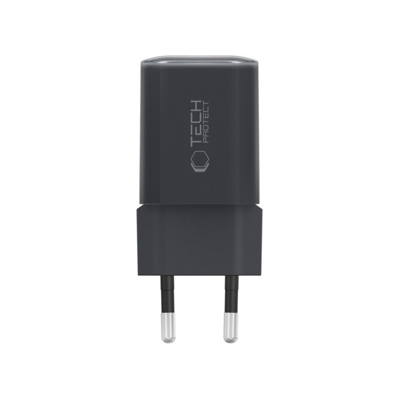 Tech-Protect NCM33 двупортово мрежово зарядно PD 33W / QC3.0 (черно) - Tech-Protect NCM33 двупортово мрежово зарядно PD 33W / QC3.0 (черно) - 5906302375783