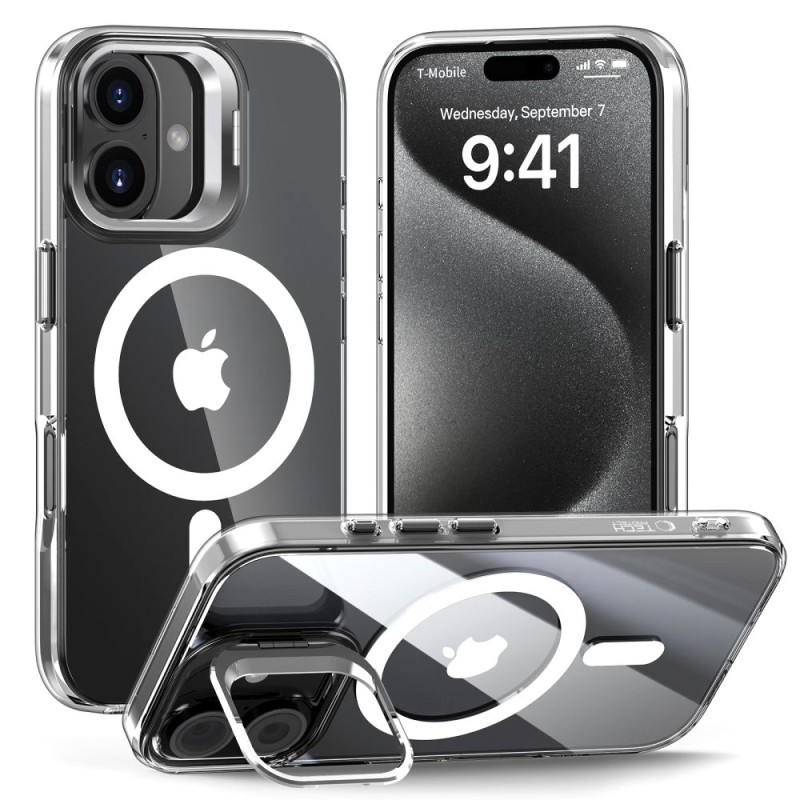 TECH-PROTECT Magstand MagSafe за iPhone 16 Clear - TECH-PROTECT Magstand MagSafe за iPhone 16 Clear - 5906302375837