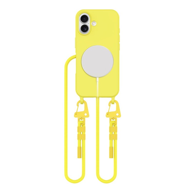 TECH-PROTECT MAGNECKLACE MAGSAFE за iPhone 16 Canary Yellow - TECH-PROTECT MAGNECKLACE MAGSAFE за iPhone 16 Canary Yellow - 5906302375912