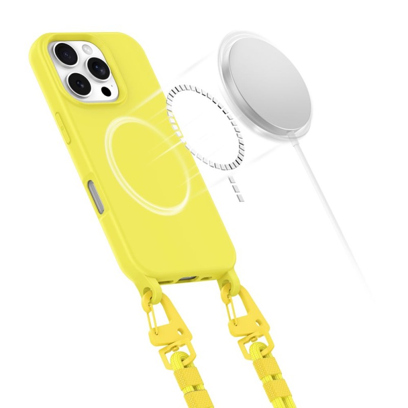 TECH-PROTECT Magnecklace MagSafe за iPhone 16 Pro, канарено жълто - TECH-PROTECT Magnecklace MagSafe за iPhone 16 Pro, канарено жълто - 5906302375936