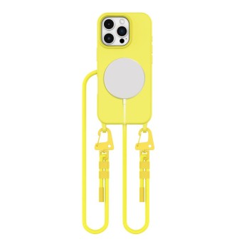 Tech-Protect Magnecklace MagSafe за iPhone 16 Pro Max, канарено жълто (SKU 5906302375950)