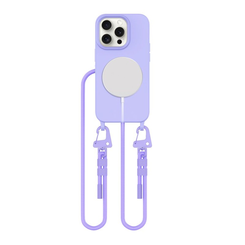 TECH-PROTECT MAGNECKLACE MAGSAFE за iPhone 15 Pro лавандула - TECH-PROTECT MAGNECKLACE MAGSAFE за iPhone 15 Pro лавандула - 5906302375998